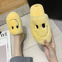 画像をギャラリービューアに読み込む, warm flat bottom non-slip slippers women / ニコちゃん室内スリッパ女性用
